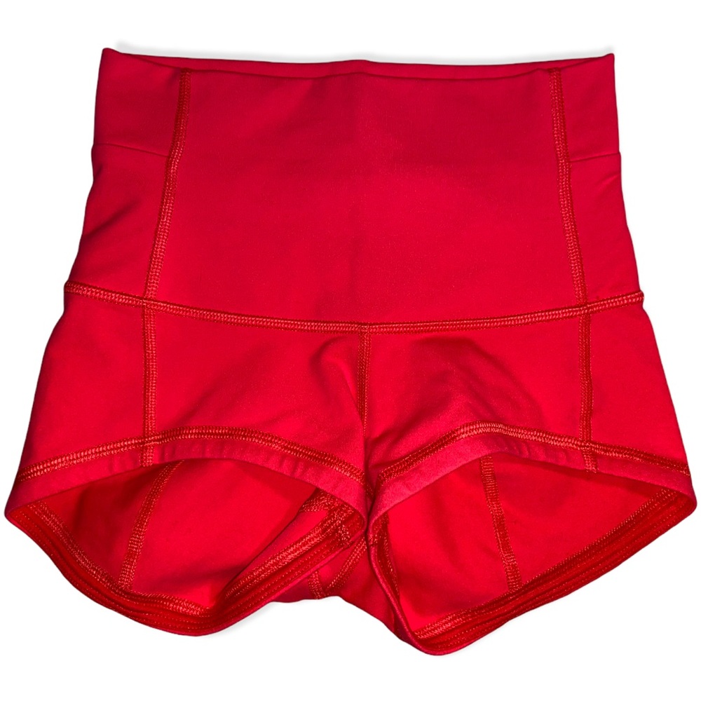 LULULEMON RARE! Simply Bare Short High Rise Fold Over Pink Shorts Size 2